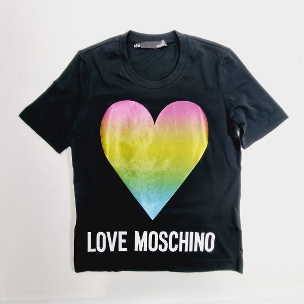 T Shirt cuore Love Moschino donna